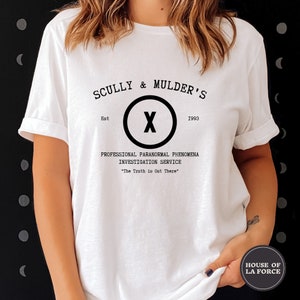 Scully & Mulder&#39;s Paranormal Investigation Shirt, The X-Files, X Files Shirt, Scully And Mulder Shirt, The Truth Is Out There, 90s Tee
