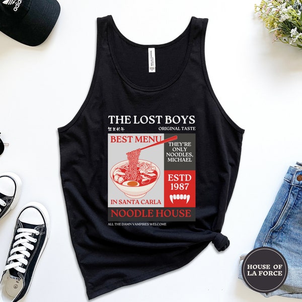 The Lost Boys Unisex Tank, Retro Horror Movie Graphic Tshirt, Kiefer Sutherland,Lost Boys, Gift for Movie Lover, Horror Lover, Vampire Shirt