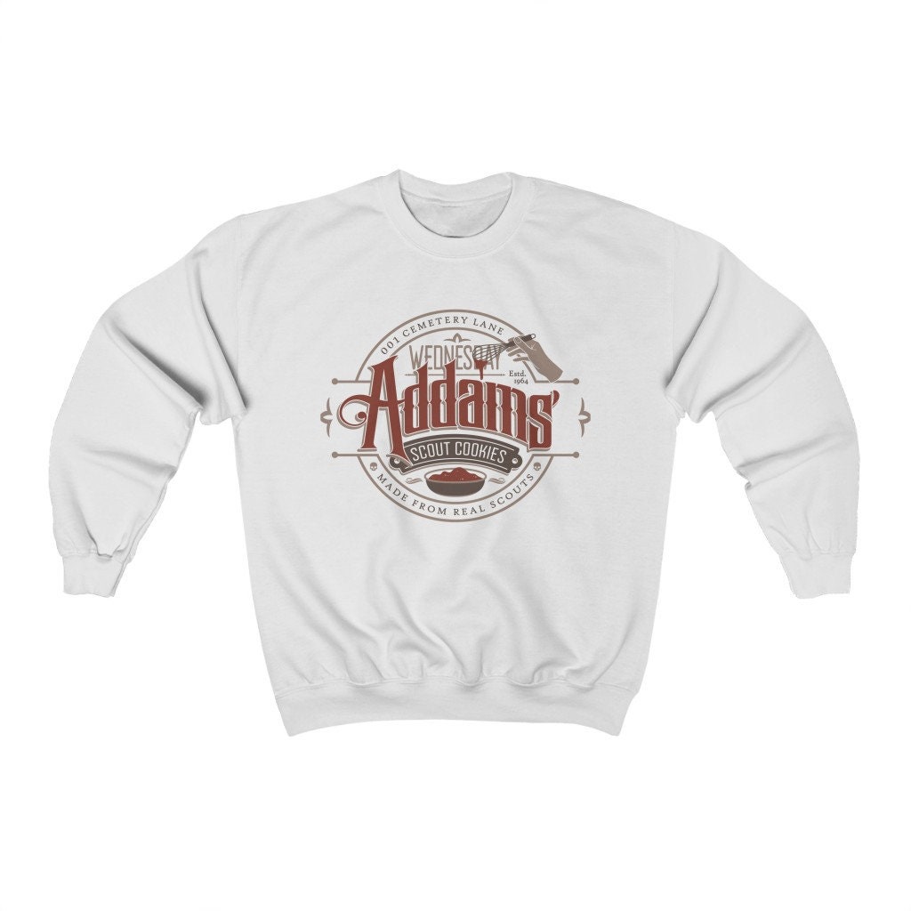 Discover Wednesday Addams Scout Cookies Sweatshirt, Halloween Shirt, Goth Shirt, Addams Family Shirt, Spooky Shirt, Creepy Sweatshirts