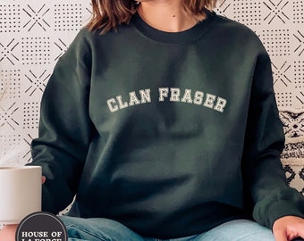 Clan Fraser Sweatshirt, Claire Fraser, Outlander Book Series Shirt, Jamie Fraser Shirt, Fraser Ridge Clan, Sassenach, Outlander Gift