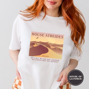 Dune Adult Shirt, House Atreides, Geek Shirt, Arrakis Shirts, Dune Shirts, Sci Fi T Shirt, Dune Movie Fans, Movie Lover Gifts, Nerdy Gifts