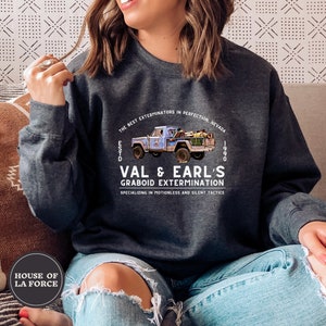 Graboid Extermination Tremors Sweatshirt, Tremors Movie, 90s Movies, Movie Lover Gift, Tremors, Graboid Shirt, 90s Nostalgia, SciFi Shirt