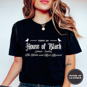 House of Black Adult Shirt, Book Shirt Wizard School Bookish ,Book Lover, Gift for Readers Shirt, Universal Theme Park Shirt
