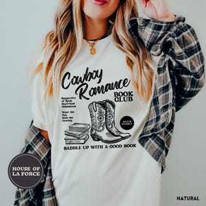 Cowboy Romance Shirt, Retro Western, Book Lover Shirt, Country Bookish Tee, Bookish Merch, Bookish Cowgirl, BookTok, Smut,Chestnut Springs