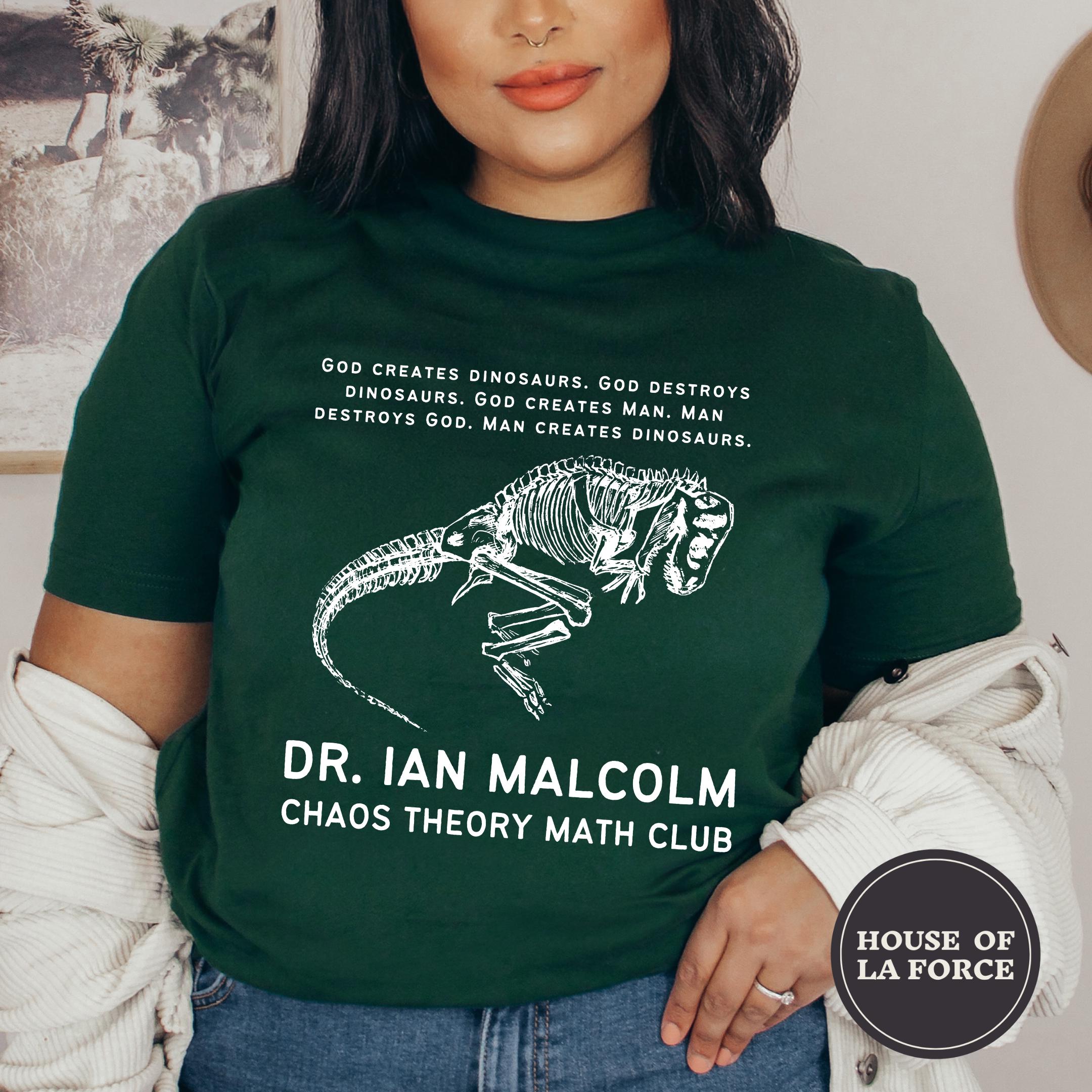 Ian Malcolm Math Club Dinosaur Shirt, Movie Lover Gift, Paleontology Shirt, Movie Shirt, Dinosaur Shirt, Gifts for Geeks, Math Shirt
