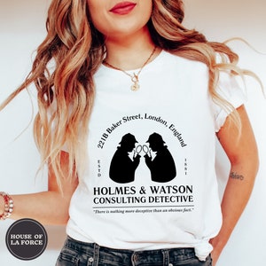 221B Baker Street Shirt, Sherlock Holmes Shirt, Book Shirt, Literature Gift, Gift for Book Lover, Benedict Cumberbatch, John Watson
