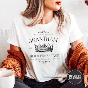 Grantham Bed & Breakfast Shirt, Spill the Tea, Downton Abbey TV Show Shirt, Downton Abbey Gift, Funny Shirts for Women, Downton Abbey Violet