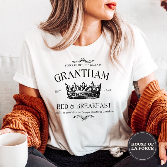 Grantham Bed Breakfast Shirt Spill the Tea Downton Abbey TV Show Shirt Downton Abbey Gift Funny Shirts for Women Downton Abbey Violet Etsy Denmark