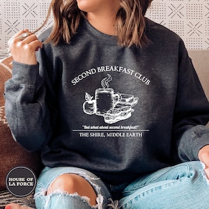 Second Breakfast Sweatshirt, Literature Shirt, Gifts for Nerds, Geeky Sweatshirt, Breakfast Shirt, Bookish Sweatshirt, Fantasy Reader