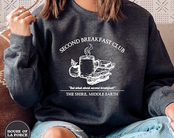 Second Breakfast Sweatshirt, Literature Shirt, Gifts for Nerds, Gifts for Geeks, Bookish, Movie Buff, Gifts for Readers, Foodie Gift