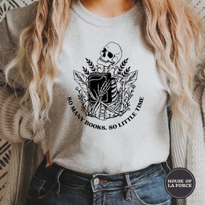 Skeleton Book Shirt, Book Club Shirt, Reading Shirt, Book Lover Shirt, Librarian Shirt, Book Club Gift, Book Lover Gift, Goth Shirt