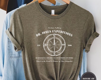 Dr. Jones Expeditions Shirt, Movie Lover Gift, Archeology Shirt, Raiders of the Last Ark, Movie Shirt, Theme Park Shirt