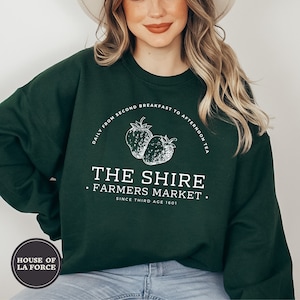 Farmers Market Sweatshirt, Bookworm, Second Breakfast, Literature Shirt, Bookish, Gifts for Readers, Gifts for Geeks, Nerdy Gift, Movie Buff