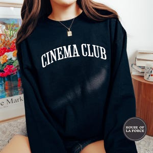 Cinema Club Movie Lover Cinephile Sweatshirt, Geeky Sweatshirt, Movie Buff, Movie Sweatshirt, Movie Buff Shirt, Movie Lover Gift, Cinephile
