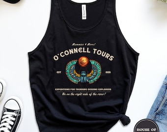 O&#39;Connell Tours Tank Top, The Mummy Shirt, Brendan Fraser Shirt, Brendan Fraser, The Mummy 1999 , The Mummy, Movie Lover Gift