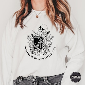 Skeleton Book Sweatshirt, Book Club Shirt, Reading Sweatshirt, Book Lover Shirt, Librarian Shirt, Book Club, Book Lover Gift, Goth Shirt