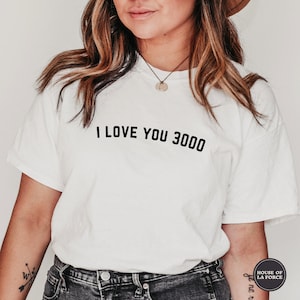 I love you 3000 Geeky Shirt, Gifts for Geeks, Comic Book Lover Gift, Comic Shirt, Nerdy Shirt, Geek Chic, Superhero Tee