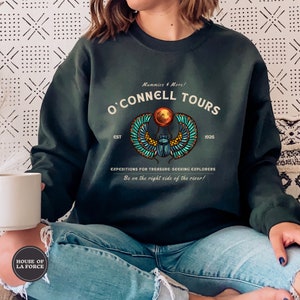 O'Connell Tours Sweatshirt, The Mummy Sweatshirt, Brendan Fraser Shirt, Brendan Fraser, The Mummy 1999 , The Mummy, Movie Lover Gift