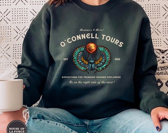 O&#39;Connell Tours Sweatshirt, The Mummy Sweatshirt, Brendan Fraser Shirt, Brendan Fraser, The Mummy 1999 , The Mummy, Movie Lover Gift