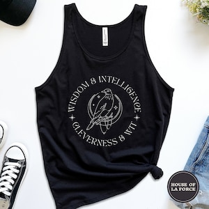 Wisdom & Intelligence Raven Wizard Tank Top