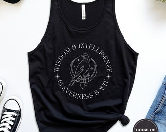 Wisdom & Intelligence Raven Wizard Tank Top