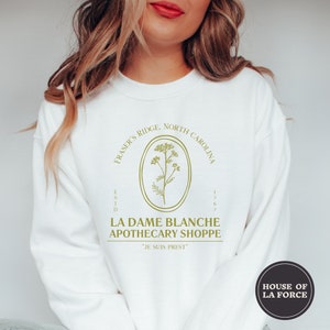 La Dame Blanche Shirt, Claire Fraser, Outlander Book Series Shirt, Jamie Fraser Shirt, Fraser Ridge Clan, Sassenach Fan Geschenk, Outlander Geschenk