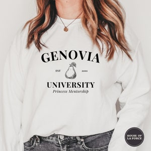 Genovia University Sweatshirt, Princess Diaries, Genovia Sweatshirt, Genovia Crewneck, Disney Princess, Royal Sweatshirt, Princess Shirt