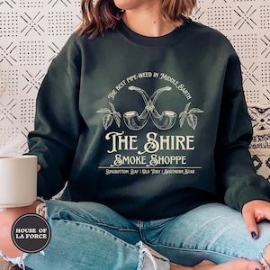 Smoke Shoppe Sweatshirt, Literature Shirt, Second Breakfast, Bookish, Gifts for Readers, Gifts for Nerds, Bookworm, Movie Buff, Fantasy