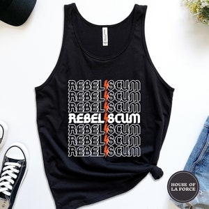 Rebel Scum Unisex Jersey Tank, Galaxy Shirt, SciFi Shirt, Movie Lover, Movie Buff, Gifts for Geeks, Nerdy Tee, Kenobi, Geek Shirt