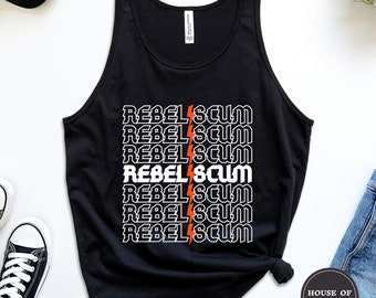 Rebel Scum Star Wars Unisex Jersey Tank, Star Wars Tank, Rebel Scum Shirt, Disney Vakantie, Star Wars Rebels, Star Wars Resistance