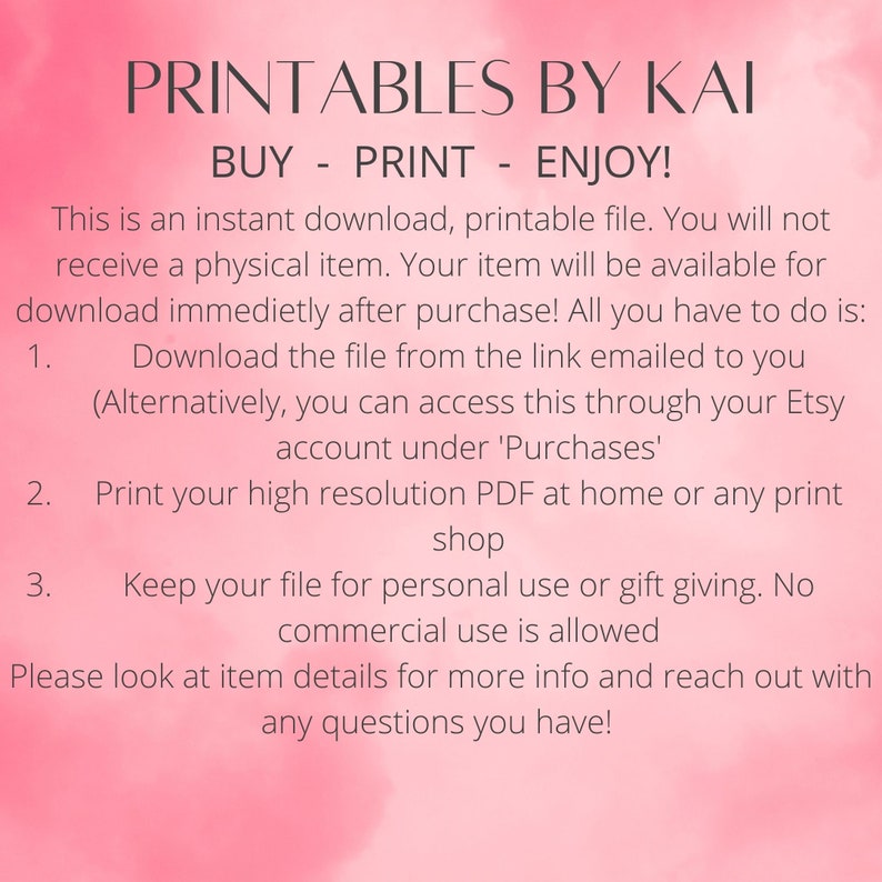 Floral Contacts Printable