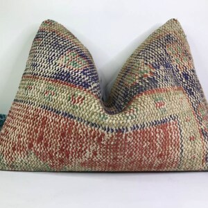 Gestreept dekenkussen, Turks kussen, lendekussenhoezen, 16 x 24, kelimkussen, Turks kussen, tapijt kussenhoezen, woondecoratie