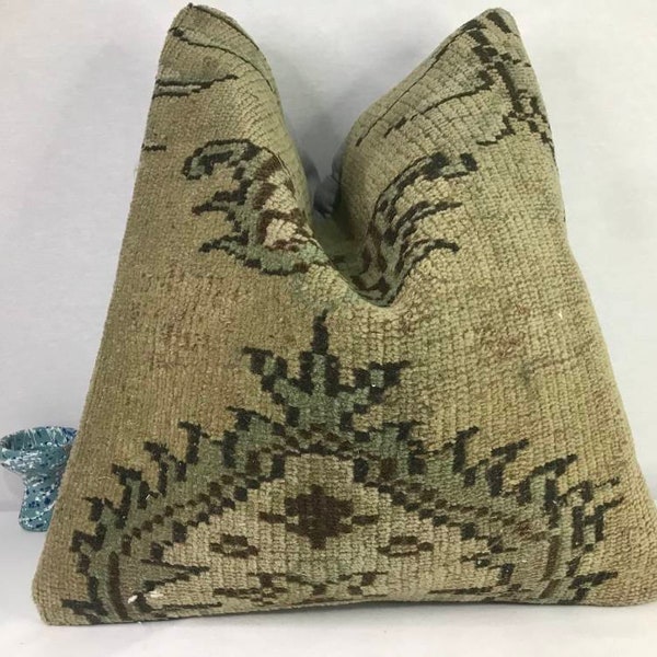 Kilim Pillow cover 20x20 Turkish pillow, kilim cushion covers, Turkey pillow, sofa pillow,couch pillow cover,textured pillow,rug pillow boho