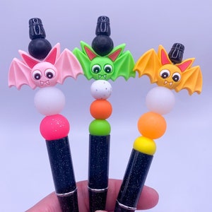 Halloween Pen | Halloween Bat Beaded Pen | Halloween Beaded Pen | Halloween Pens | Halloween Bat | Spooky Season