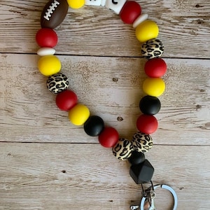 KC Chiefs Womens Apparel | KC Chiefs Keychain | Wristlet Keychain | KC Chiefs Inspired | Chiefs Gifts