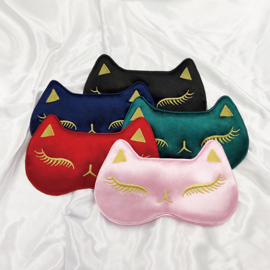 Customized Cat Eye Masks Personalized Satin Eye Mask for Etsy