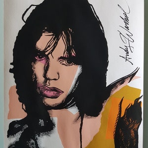 Mick jagger andy warhol poster - Etsy 日本
