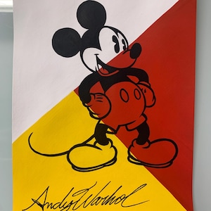入手困難30年前発行　アンディウォーホール財団公式ポスター「ミッキーマウス」 入手困難アンディウォーホール「ミッキーマウス」ポスター - メルカリ