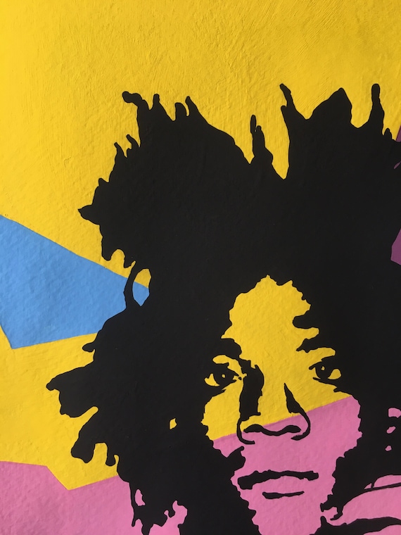 Andy Warhol. Jean-michel Basquiat. Watercolor on Paper. Pop Art