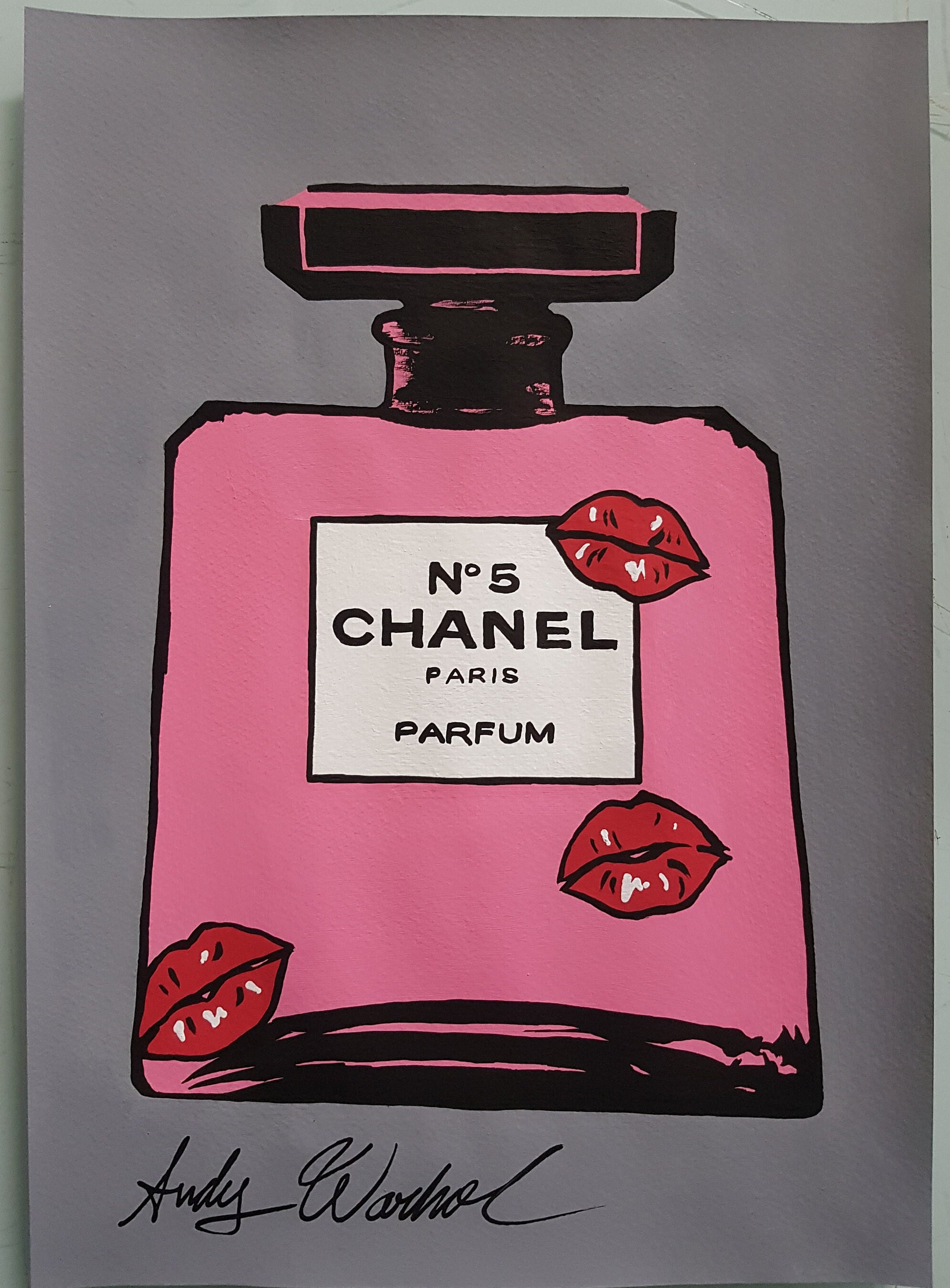 Chanel No 5 Art - Etsy UK