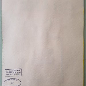 May include: A white paper with a blue stamp that reads "The Estate of Andy Warhol" and a smaller blue stamp that reads "Art Gallery New York 530 West 25th Street New York, NY 10001".