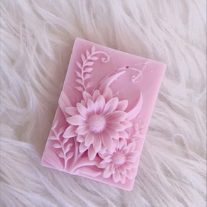 Tavoletta con fiori tart in cera di soia wax melt
