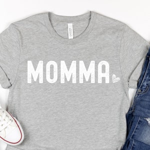 SZ M, Xl, 2xl 3xl, White Graphic, Love Heart Mom, Mothers