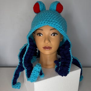 Twisted Kraken Octopus Hat - Teal