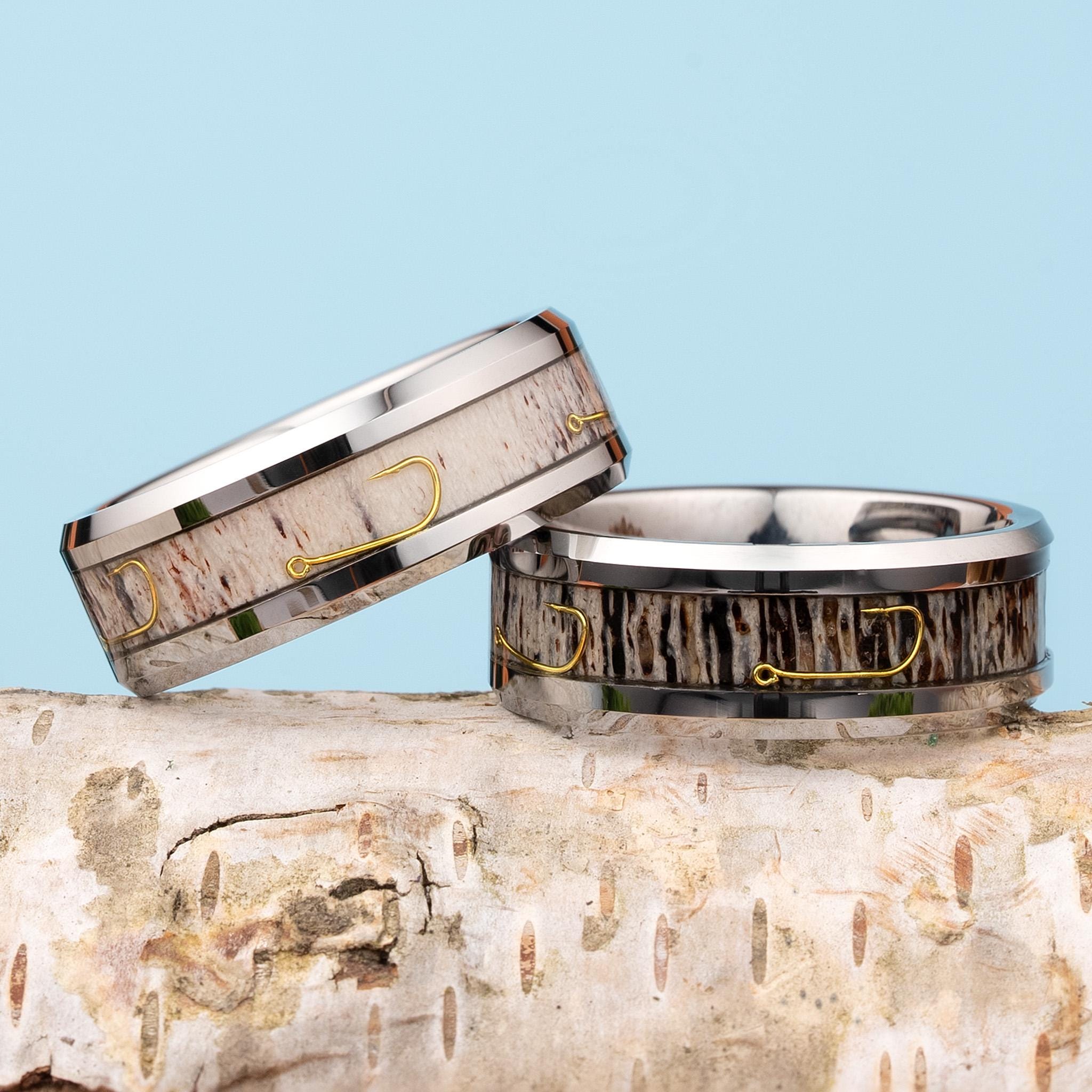 Hunting and fishing wedding bands deals