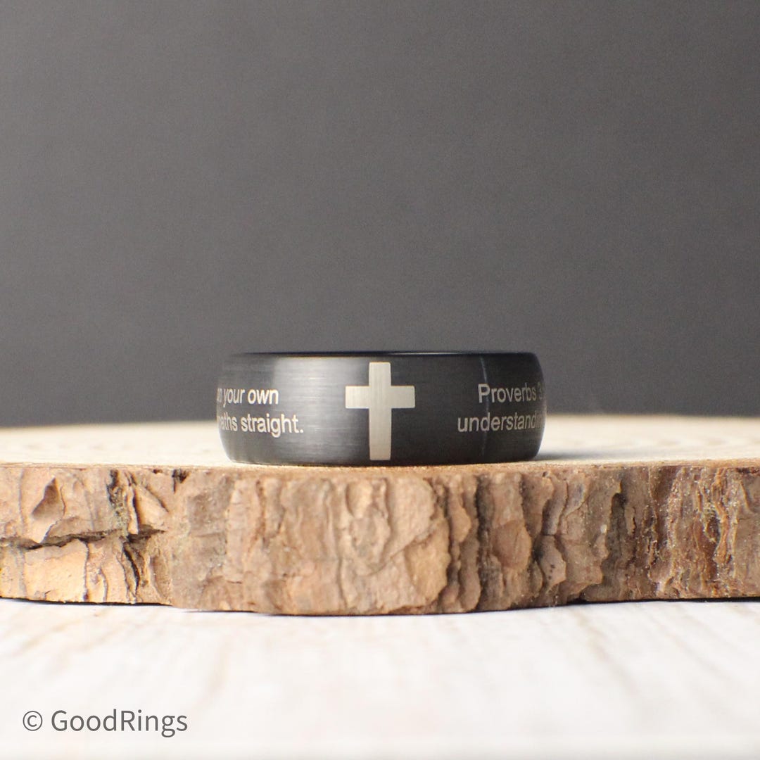 Personalized Bible Quote Ring, Christianity Ring, Religious Jewelry ...