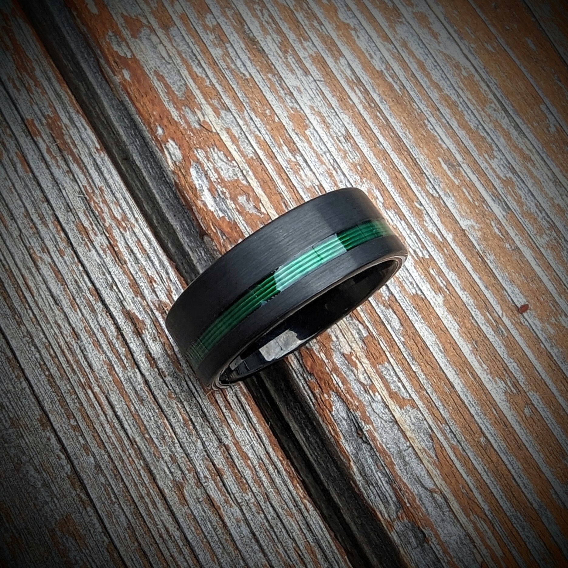 Fishing Line Ring, Male Wedding Band