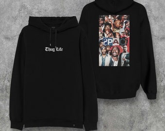 Tupac Hoodie - Etsy