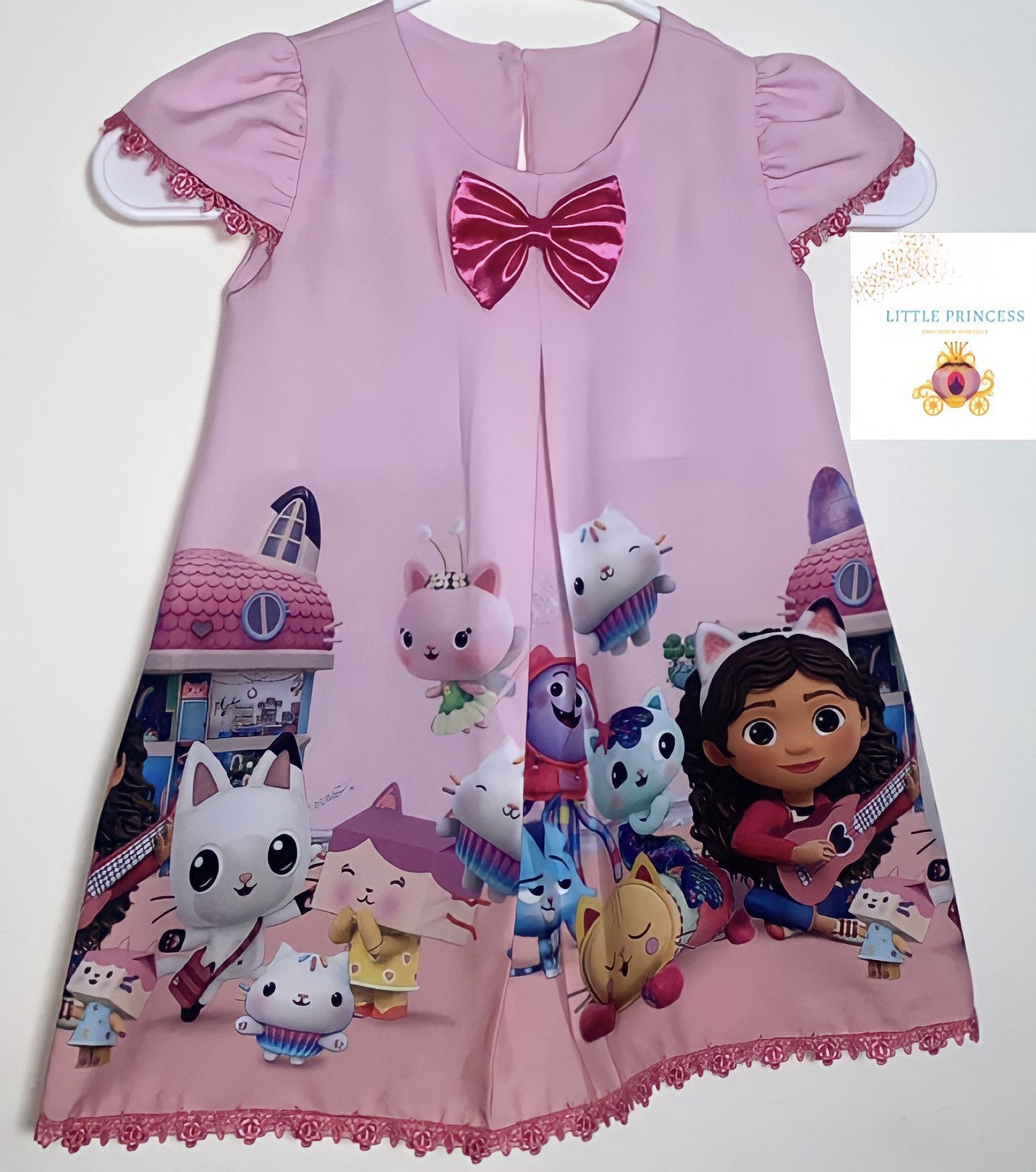 Gabby Doll House Dress, Gabby Dollhouse Party Dress, Gabby Dollhouse  Birthday Outfit, Gabby Dollhouse Dresses, 4t,3t -  Italia