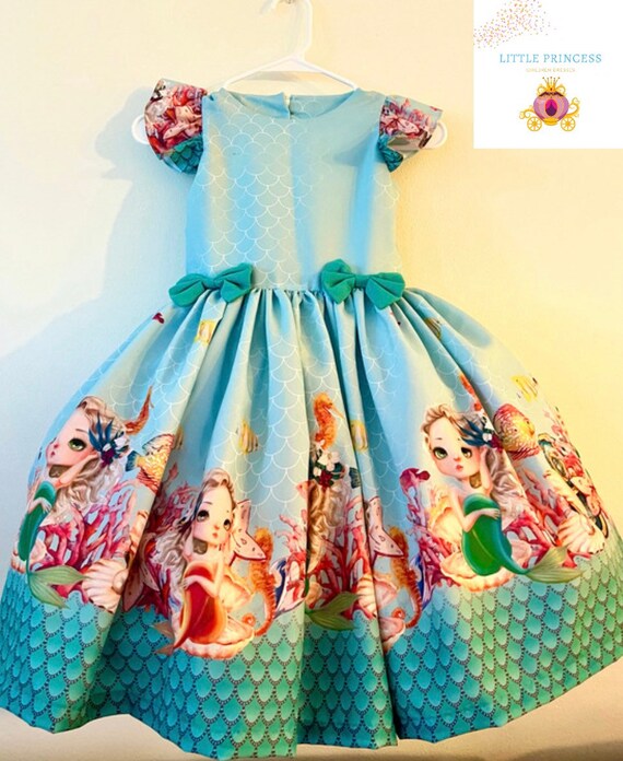 Mermaid Dress Under the Sea Dress Mermaid Clothes Girls